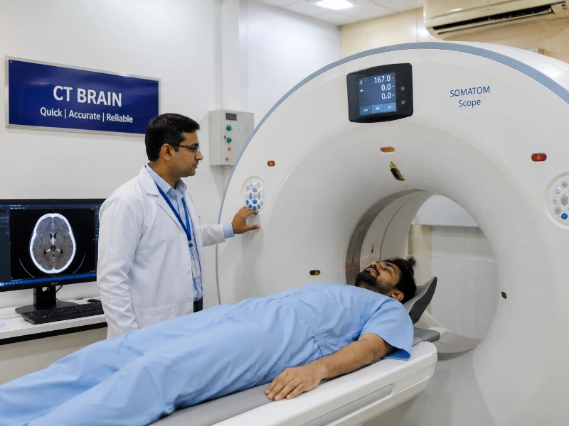 Advanced Multi-slice CT Brain Scan Imaging Technology Machine